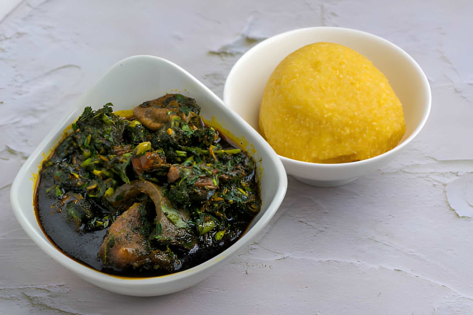 Eba and Afang soup